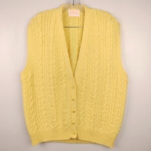 Vintage Pendleton Unisex 100% Virgin Wool Button Down Sweater Vest Sz.L